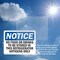 Signmission No Food Or Drinks To Be Stored In This Refrigerator, 14 in W x Rectangle, Plastic OS-2PACK-NS-P-1014-L-14618 - alternate 5